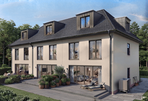 Stilvolle Neubau-Reihenhäuser in München-Allach: Realteilung, KfW-55 und flexibler Grundriss – 80997 München – Vorschaubild 1