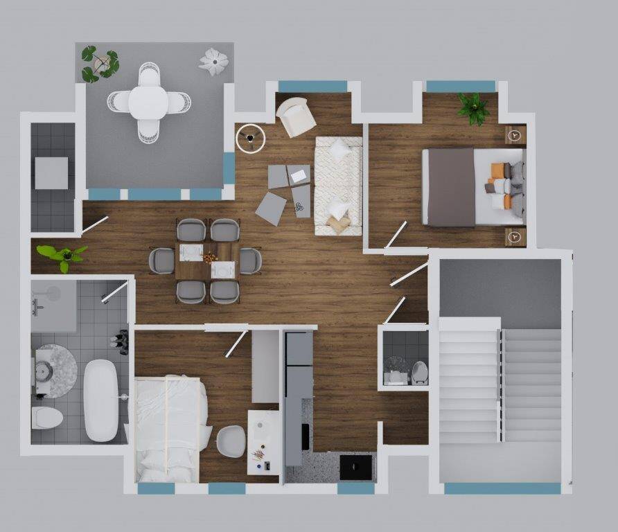 Neue Dachgeschosswohnung mit Flair im Energiesparhaus mit moderner Heiztechnik in Bonn – Bonn – Vorschaubild 2