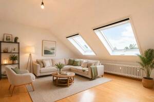 Lichtdurchflutete 3-Zimmer-Dachgeschosswohnung mit Stellplatz in Friedrichsdorf – 61381 Friedrichsdorf – Vorschaubild 2
