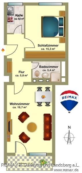 Schon diese Woche besichtigen: Sendling, Sonnig, frei: zum Selbstbezug, hell, ruhig und zentral, 2 Zi., ca. 70m² WNFL. Balkon – München – Vorschaubild 5