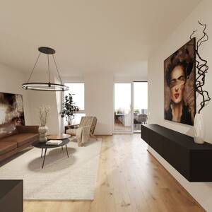 Das Weserstadion fest im Blick: exklusives Neubau-Penthouse mit Dachterrasse – 28207 Bremen – Vorschaubild 3
