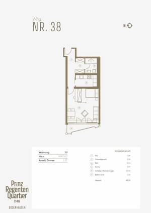 WE Nr. 38: Luft & Licht in einem smarten 1-Zimmer-Appartement im Prinzregenten Quartier – 81677 München – Vorschaubild 7