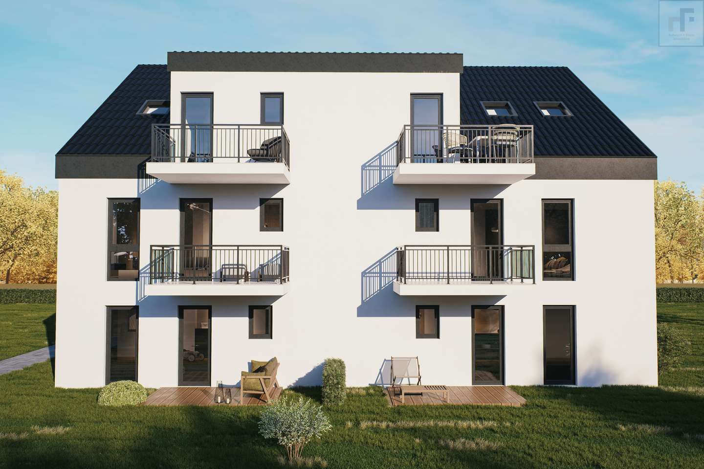 Neubau 2-Zimmer, KfW 40 EH QNG, 10 % AfA, Sonder-AfA