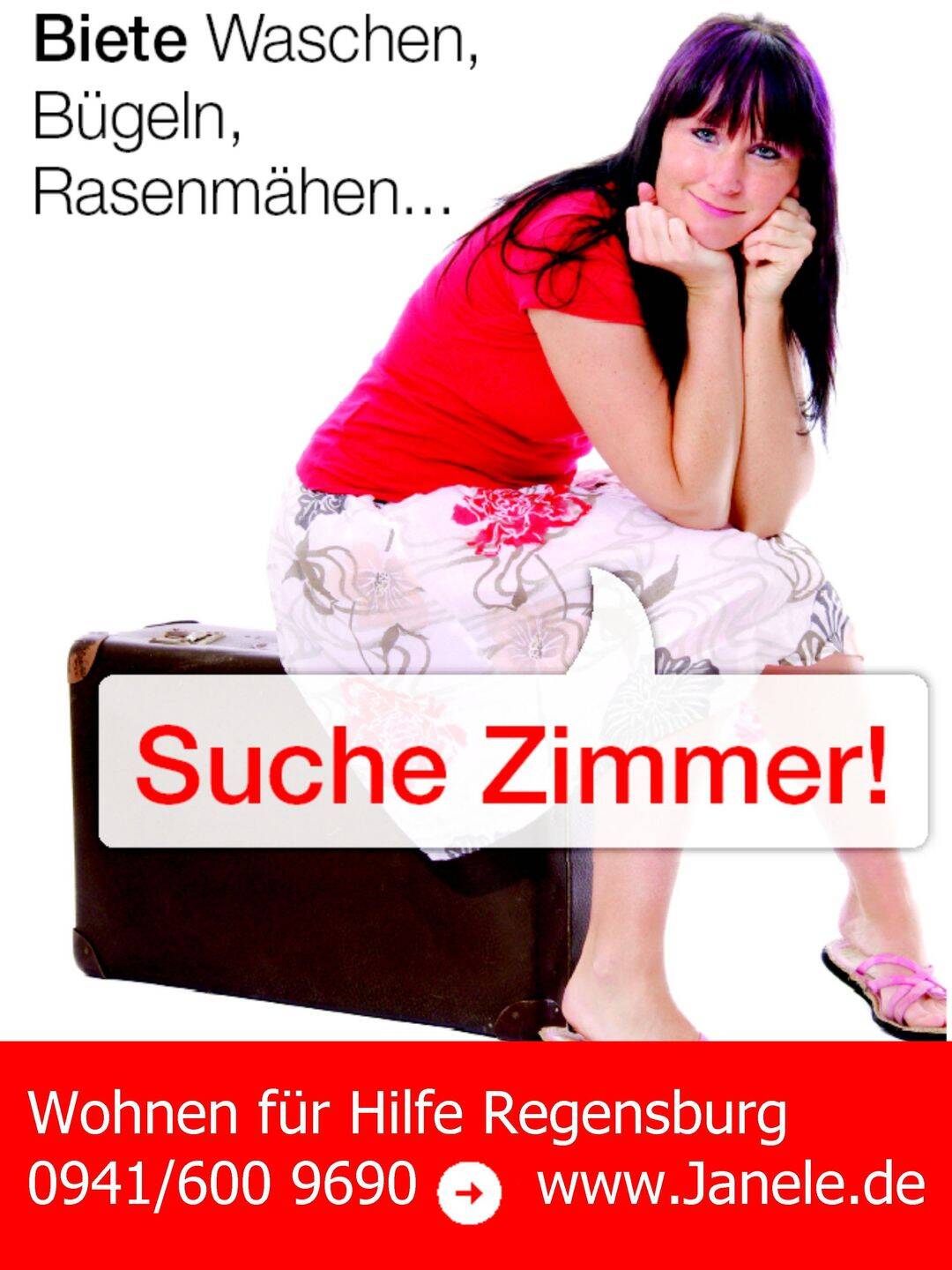 Für sozial engagierte Studenten und Auszubildene: Zimmer für Projekt "Wohnen für Hilfe Regensburg"