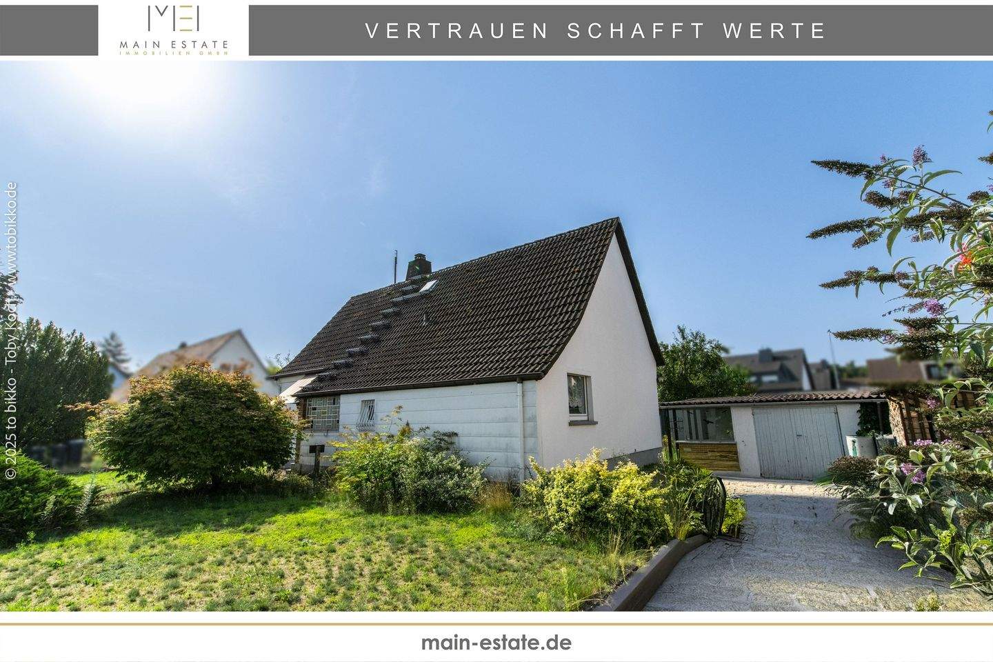 Familienidylle im Grünen - Einfamilienhaus mit Grundstück in Neu-Isenburg-Buchenbusch – Neu-Isenburg – Bild 1 von 8