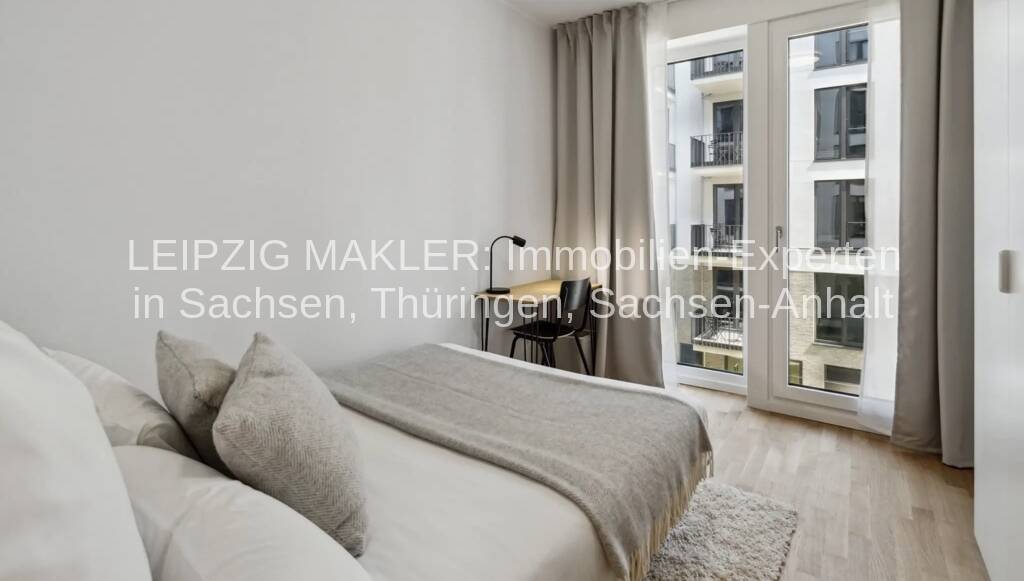 Privates, möbliertes Zimmer im modernen Co-Living Apartment - All-Inclusive im Zentrum von Leipzig