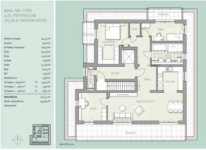 Traumhaftes Penthouse in Großhadern. Exklusive Ausstattung. Drei herrliche Terrassen. – 81375 München – Vorschaubild 5