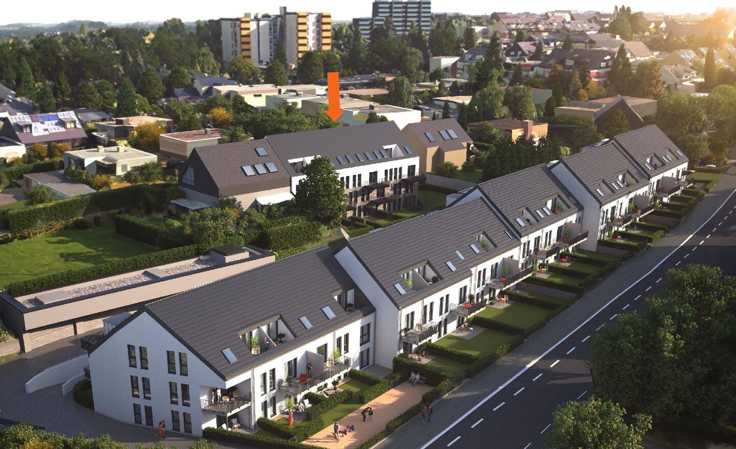 helle Wohnung in zum Innenhof mit Einzelgarage und Stromanschluss für E-Ladestation – Leverkusen – Vorschaubild 7