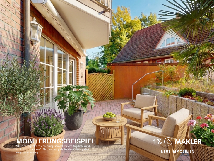 Attraktive Eigentumswohnung im Zweifamilienhaus mit Hobbyraum und Terrasse in ruhiger Lage