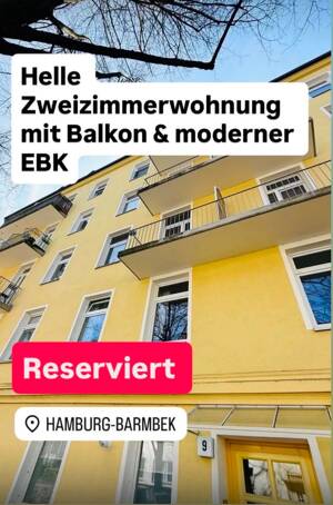 Helle 2 Zimmer Wohnung mit Balkon und moderner EBK