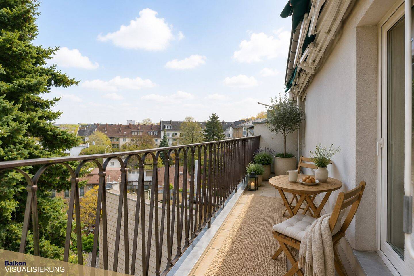 Über den Dächern von Düsseltal - 3-Zimmer-Wohnung mit Aufzug, großem Balkon und Gestaltungspotenzial – Düsseldorf – Vorschaubild 2