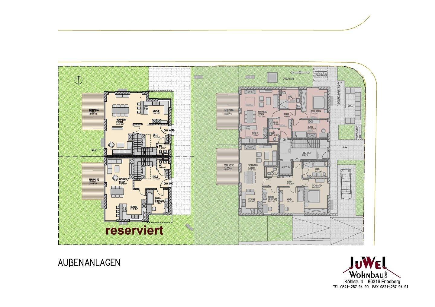 EH55-*NEUBAU* Familienfreundliche Doppelhaushälfte in ruhiger Lage von A.-Hochzoll-Süd! – Augsburg – Vorschaubild 5
