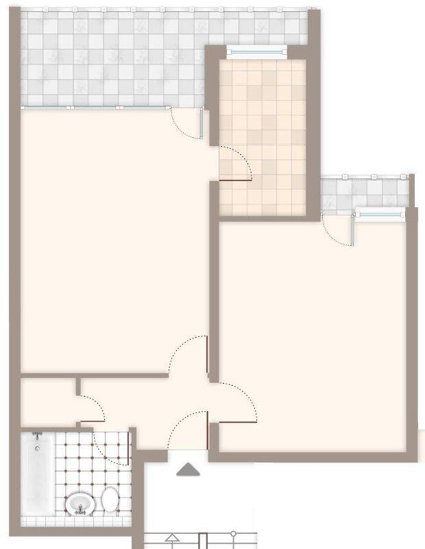 Frei für Zwei! helle 2-Zimmer-Wohnung mit Balkon Wickrath-Mitte – Mönchengladbach – Vorschaubild 3