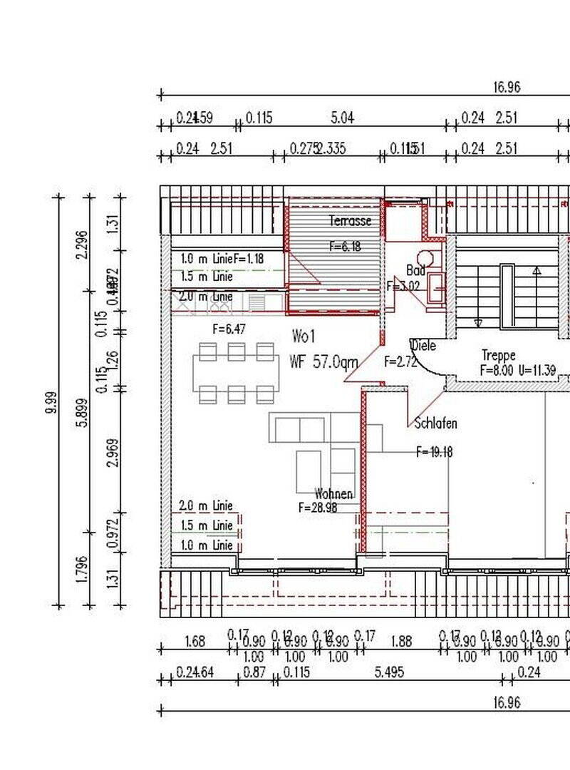 Möbliertes 2-Zimmer-Business-Apartment mit Terrasse & Gigabit