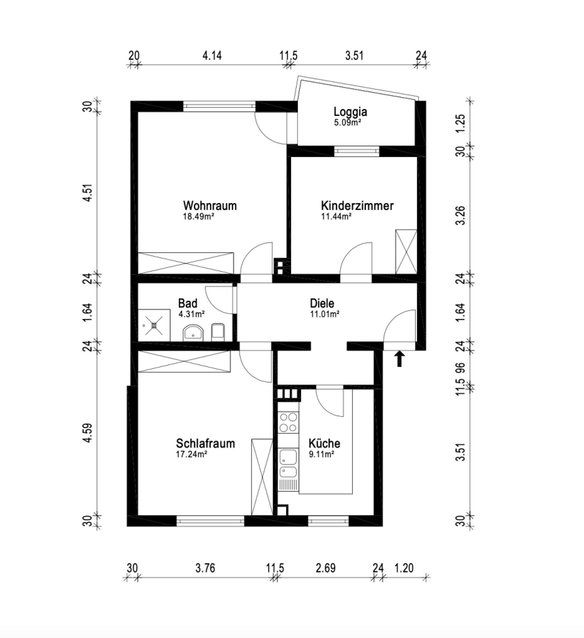 Erdgeschosswohnung in 51109 Köln mit 72,77 m² kaufen