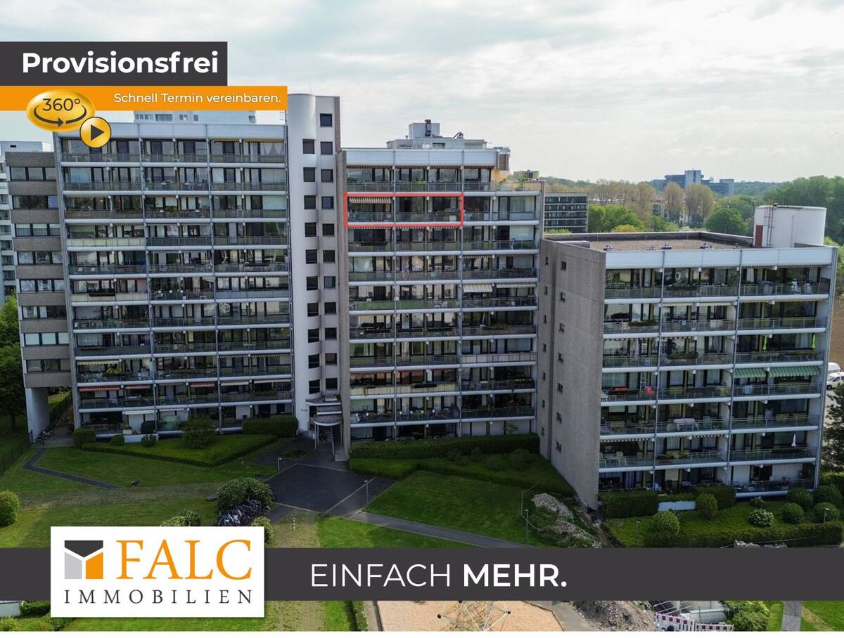 Attraktive 3-Zimmer-Wohnung mit großem Balkon, Tiefgaragenstellplatz in Junkersdorf – 50858 Köln – Bild 1 von 9