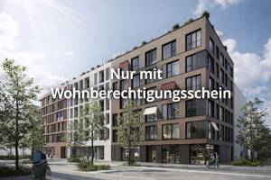 Nur mit WBS: Exklusive 2,5-Zimmer+Office-Neubauwohnung mit EBK und Balkon