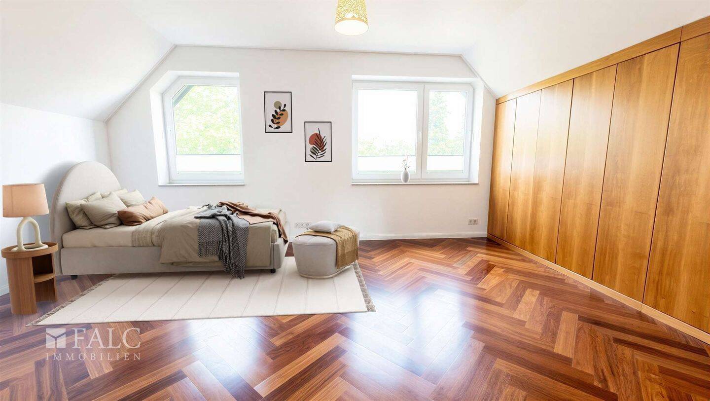 Stilvolle Maisonette-Wohnung mit zwei Balkonen und Kamin in begehrter Lage von Düsseldorf – Düsseldorf – Vorschaubild 8