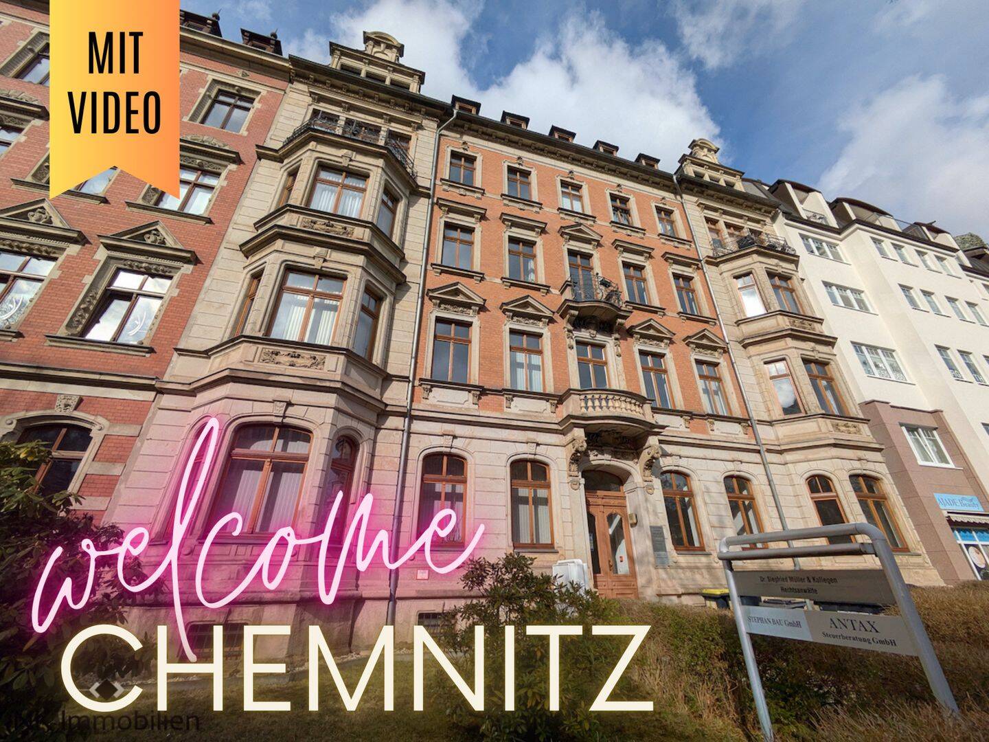 ++ stilvolle, großzügige 2,5-Raum-Wohnung mit Homeoffice, Terrasse & Erker - auf dem Kaßberg ++