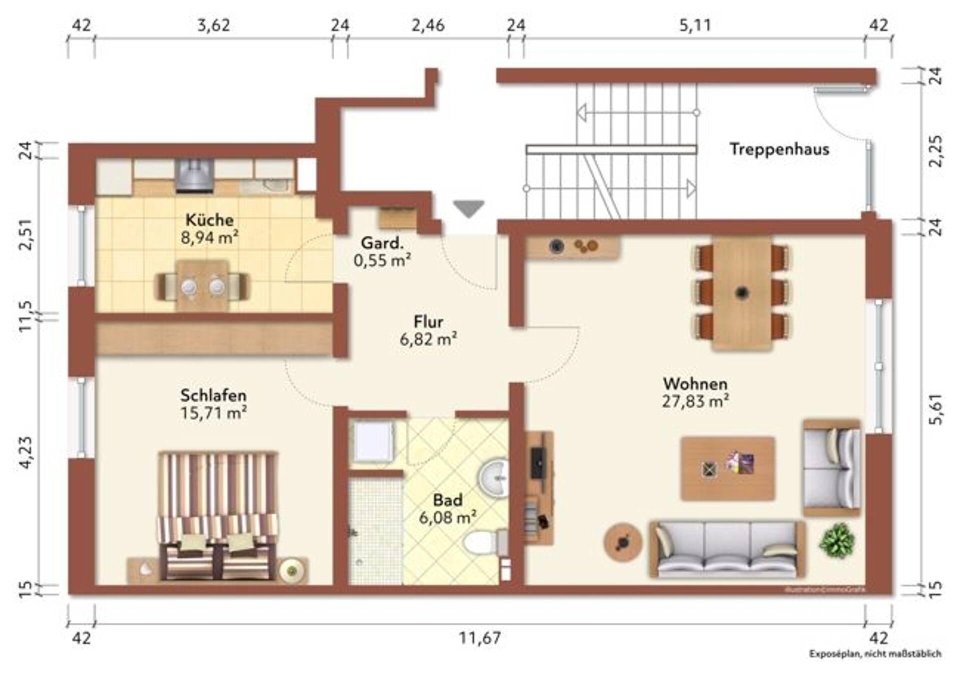 Erdgeschosswohnung in 50935 Köln-Lindenthal mit 65,77 m² kaufen