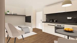 seventy2west - Möblierte Microapartments Apartment 10 mit Balkon – 90431 Nürnberg – Vorschaubild 6
