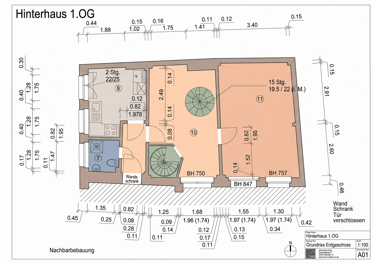 Einzigartiges Wohnen im Hinterhaus – Charmante Maisonette-Wohnung mit spektakulärer 50 qm Sonnenterrasse in der Erfurter Altstadt – Erfurt – Vorschaubild 8