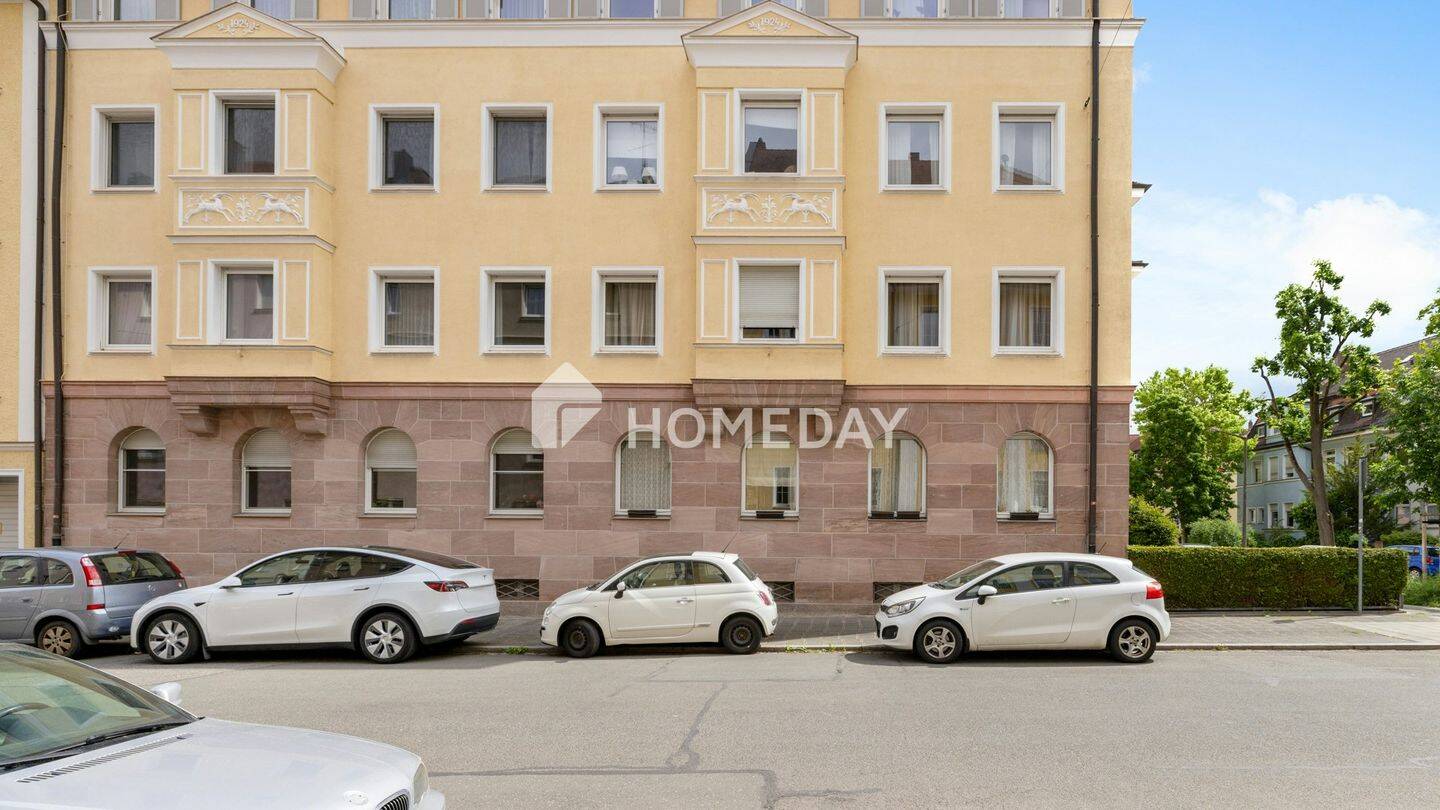 Charmante Altbauwohnung mit 4 Zimmern, Balkon, großer Loggia & opt. TG-Stellplatz – Nürnberg – Vorschaubild 6