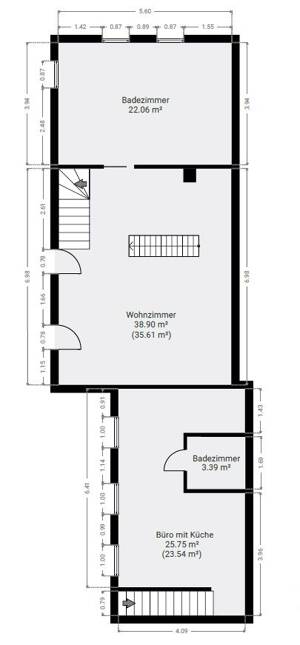 Denkmalgeschützte Hofreite mit Charme, großzügigem Wohnen und attraktiven Mieteinnahmen – 60437 Frankfurt am Main – Vorschaubild 6