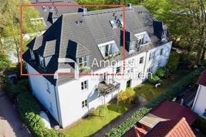 Loftartiges Wohnen in ruhiger Sackgassenlage - Galerie, Kamin, Westbalkon und maßgefertigte Landhausküche