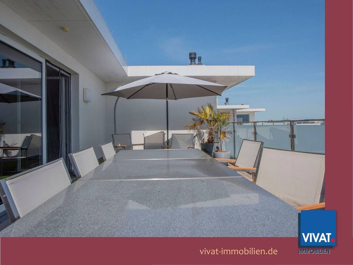 Genuss obenauf! Maisonette mit Dachterrasse, Luxus-EBK, ... und vielen weiteren Annehmlichkeiten! – 60438 Frankfurt am Main – Bild 1 von 9