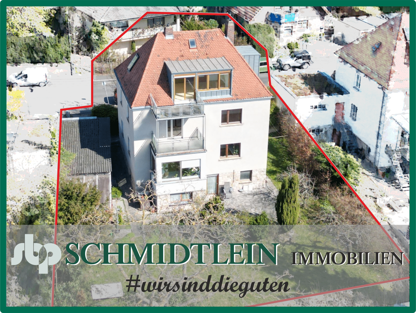 Mehrfamilienhaus mit Balkon und Terrasse in Würzburg Frauenland
