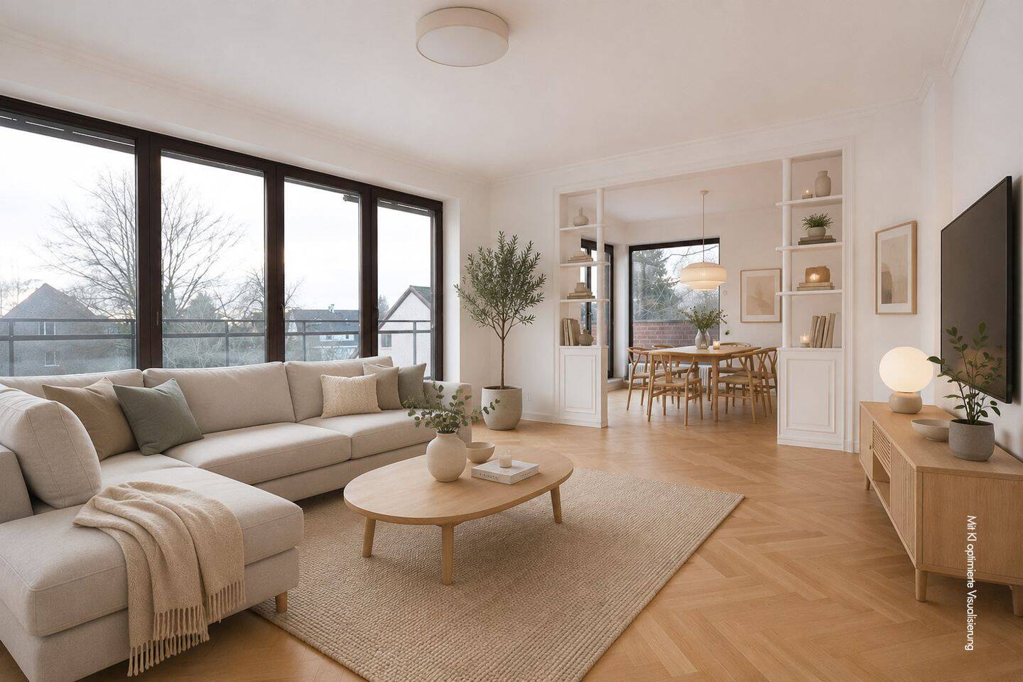 Großzügig wohnen zu zweit - 111 m² Endetage mit sonnigen Räumen, Dachterrasse mit Freiblick sowie TG – Hamburg – Vorschaubild 3