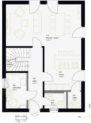 Stadtvilla pur: Einfamilienhaus mit 137 m² in Hufe – 29690 Gilten – Vorschaubild 6