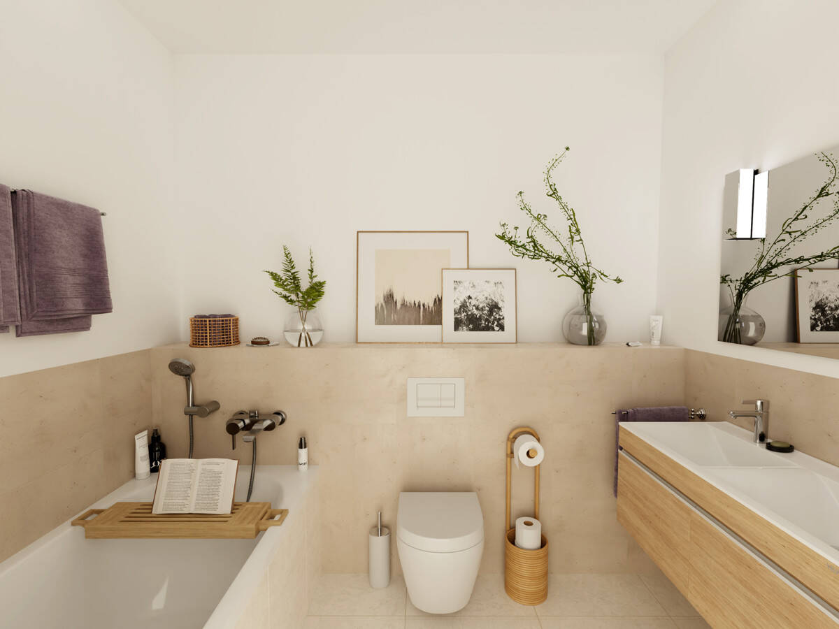 Weissensee: ERSTBEZUG im LUXUS Neubau: 3-Zi auf 60 m² + Balkon ab 2026 BEZUGSBEREIT – Berlin – Vorschaubild 3