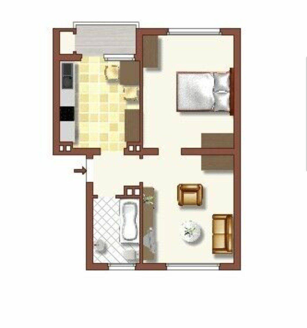 2 Zimmer Wohnung mit Balkon in Duisburg Rheinhausen