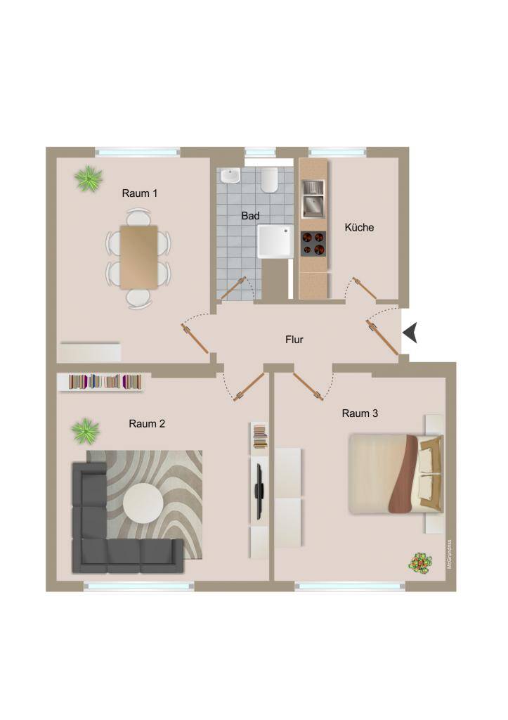 !! Aufgepasst - frisch saniert in IHRE neue Wohnung !! – Magdeburg – Vorschaubild 9