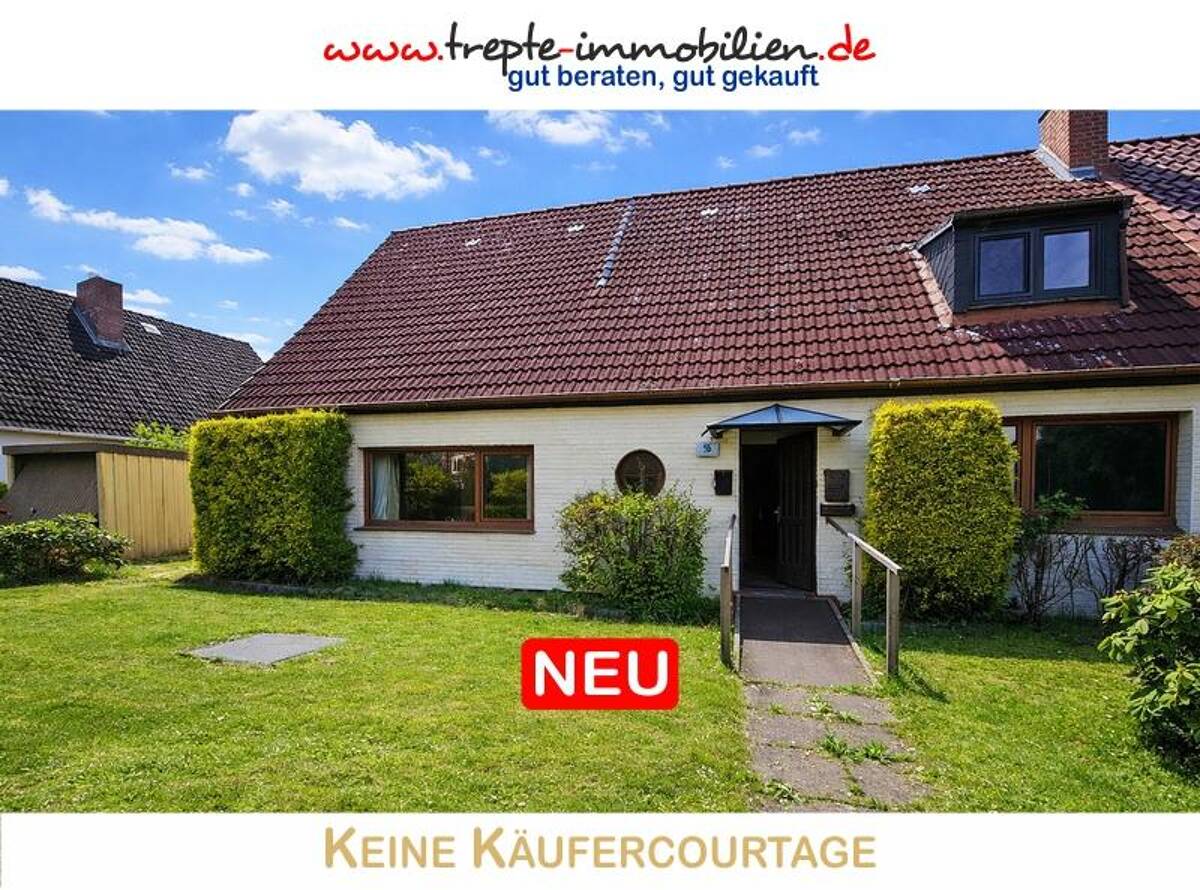 Seltene Gelegenheit in Hamburg-Jenfeld: Zweifamilienhaus mit vielfältigen Nutzungsmöglichkeiten ! – 22043 Hamburg – Bild 1 von 7