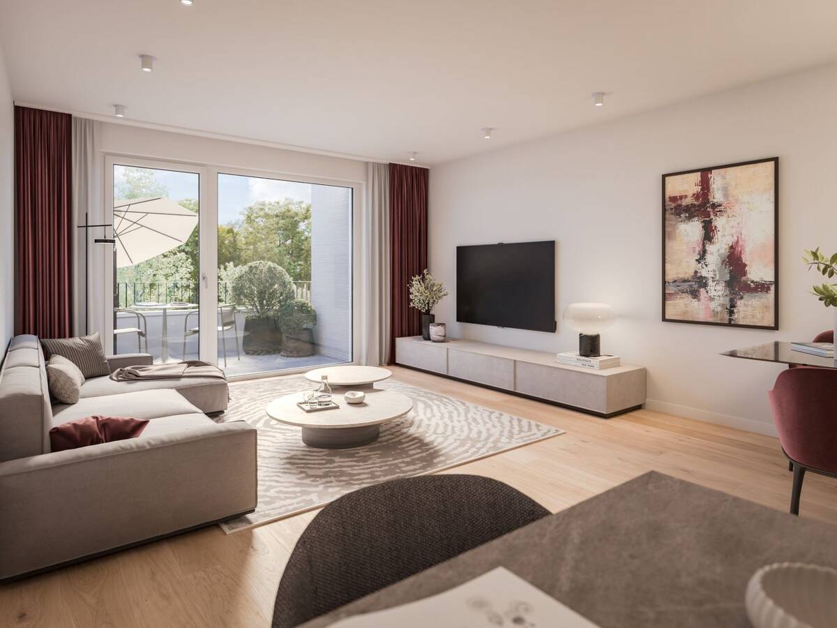 Neubau: Raffiniert geschnittene 1,5-Zimmer-Wohnung mit sonnigem Balkon – 81379 München – Bild 1 von 6