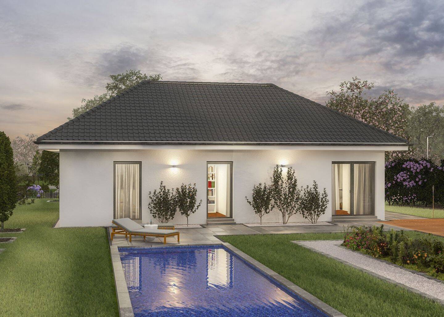 Das ComfortStyle 10.01 W: der Walmdach-Bungalow mit 40-m²-Wohnbereich - Komfort klassisch – Hasselroth – Vorschaubild 6