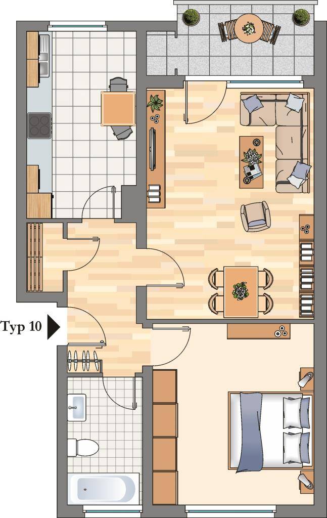 2-Zimmer-Wohnung in Hattingen Stadtmitte – Hattingen – Vorschaubild 3