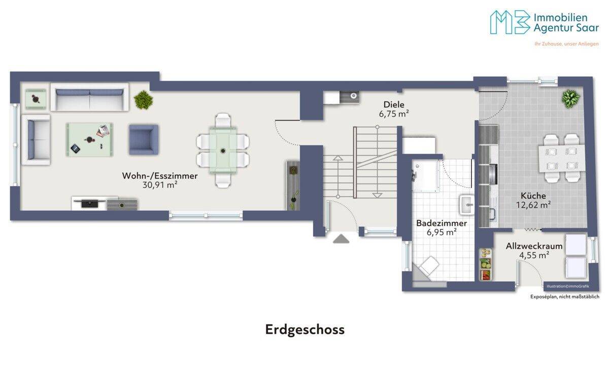 Einfamilienhaus mit Gestaltungsmöglichkeiten in Heusweiler – Heusweiler – Vorschaubild 5