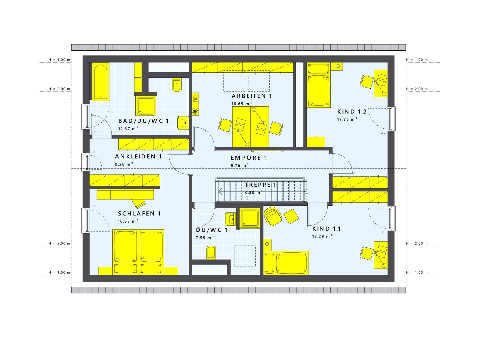 LivingHaus Mehrgenerationenhaus - Individuell geplant, perfekt umgesetzt mit Einliegerwohnung & z.B. mit Photovoltaik und Batteriespeicher – Fockbek – Vorschaubild 6