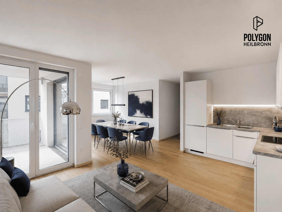 *Jetzt Umzugsbonus sichern* Helle 4-Zimmer-Wohnung mit Loggia und zwei Bädern - ideal für Familien – 74074 Heilbronn – Bild 1 von 9