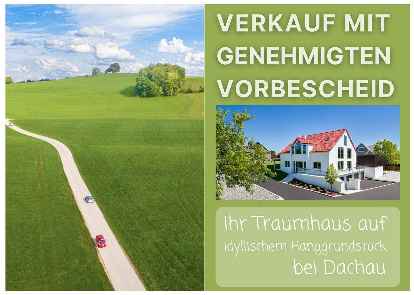 Bestand mit Vorbescheid: Ihr Traumhaus auf idyllischem Hanggrundstück bei Dachau – Dachau – Bild 1 von 9