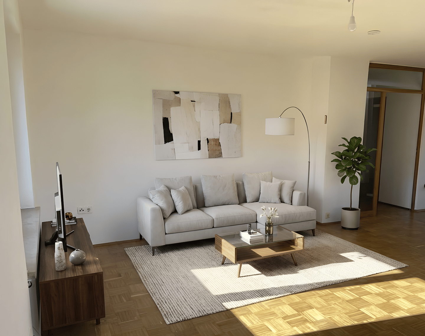 Frisch renovierte 3-Zimmer-Wohnung mit Balkon & Ostpark-Nähe – sofort bezugsfrei – München – Vorschaubild 3