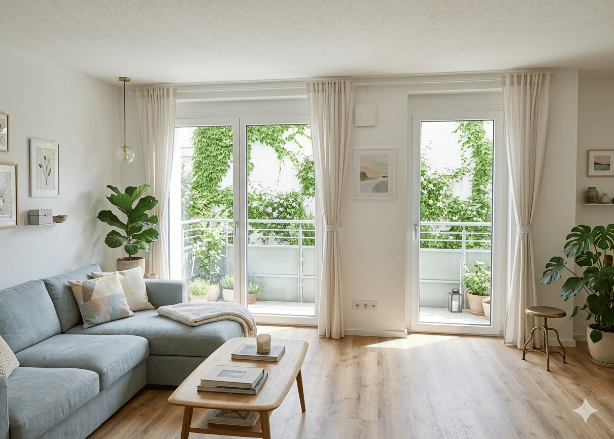 neue 2 Zimmer Wohnung mit Balkon moderner Einbauküche – Nürnberg – Vorschaubild 3