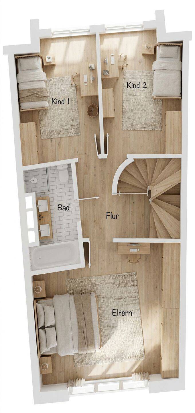 Wohnkomfort auf drei Ebenen - Exklusives Reihenmittelhaus mit Kamin, Garten und Garage – Dortmund – Vorschaubild 6