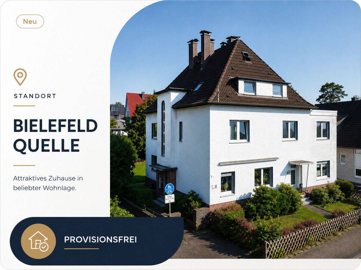 Attraktives Mehrfamilienhaus mit fünf Wohneinheiten und steuerlichem Mehrwert in Bielefeld-Quelle