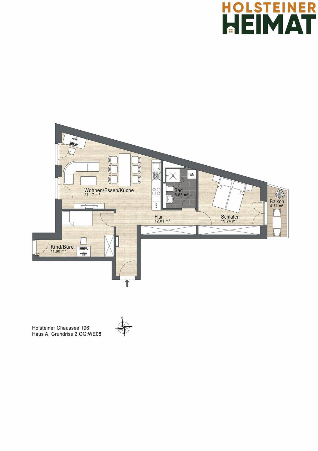 Neubau-Traum mit 3 Zimmern in KfW 40 – Hamburg – Vorschaubild 6