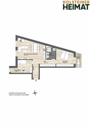 Neubau-Traum mit 3 Zimmern in KfW 40 – 22457 Hamburg – Vorschaubild 6